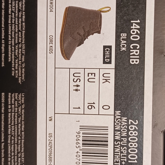 Toddler/baby black Dr. martens - Picture 4 of 4